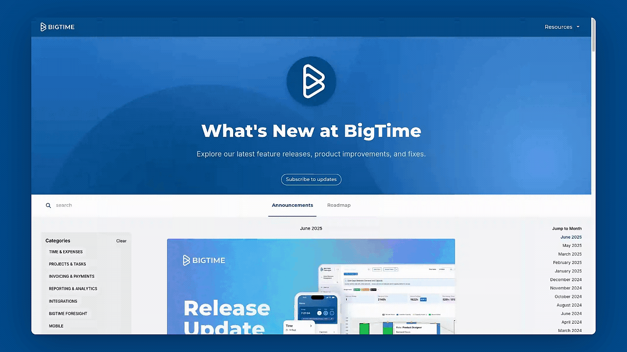 BigTime Release Notes (2) BigTime Release Notes (2)